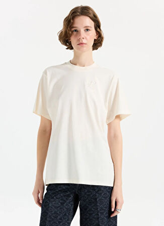 Hugo Bisiklet Yaka Beyaz Kadın T-Shirt 50550901