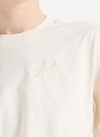 Hugo Bisiklet Yaka Beyaz Kadın T-Shirt 50550901