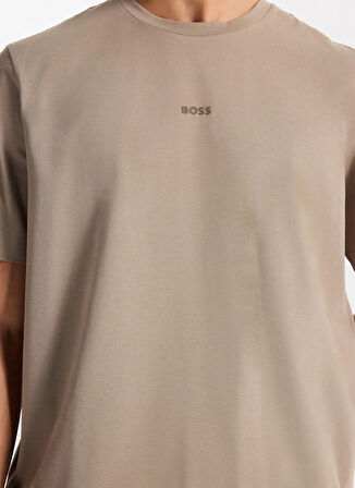 Boss Bisiklet Yaka Kahve Erkek T-Shirt TChup