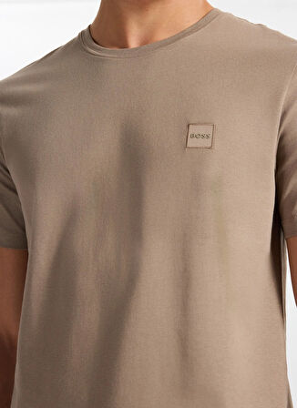 Boss Bisiklet Yaka Kahve Erkek T-Shirt Tales