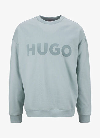 Hugo Bisiklet Yaka Yeşil Erkek Sweatshırt 50538778_Dinex