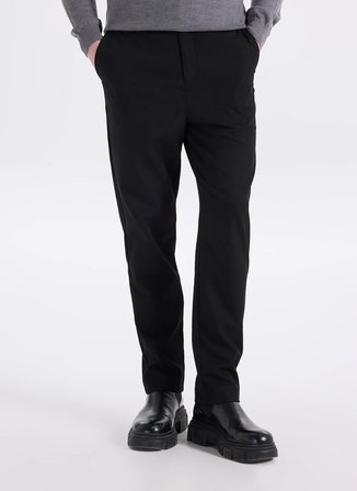 Hugo Normal Bel Slim Fit Siyah Erkek Chino Pantolon 50546286_Genar253