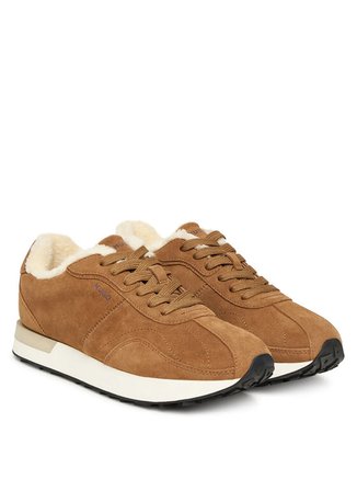 Hugo Kahve Kadın Deri Sneaker Kiria_Runn_sdf