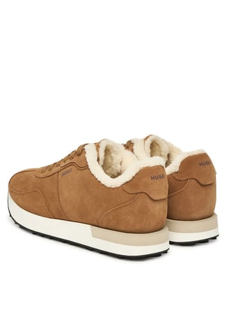 Hugo Kahve Kadın Deri Sneaker Kiria_Runn_sdf
