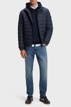 Boss Kapitoneli Slim Fit Dik Yaka Mont Erkek MONT 50549252 404 LACİVERT