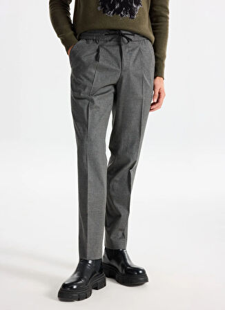 Hugo Bağlamalı Bel Slim Fit Gri Erkek Chino Pantolon 50547312_Getlin251F3