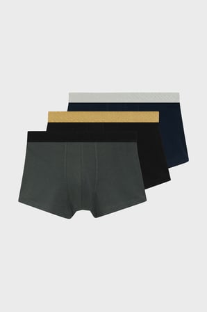 Boss Pamuklu Logolu 3 Pack Boxer Erkek BOXER 50546808 970 Siyah-Lacivert-Yeşil