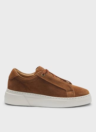 BOSS Kahverengi Kadın Deri Sneaker Gabry_Tenn_sdltW