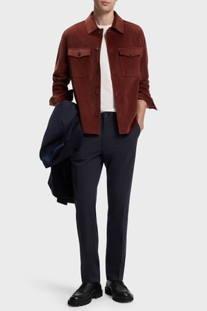 Boss Pamuklu Slim Fit Boru Paça Pantolon Erkek PANTOLON 50555161 404 LACİVERT