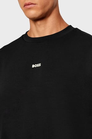 Boss Pamuklu Relaxed Fit Bisiklet Yaka Sweat 50558591002 Erkek SWEAT 50558591 002 SİYAH