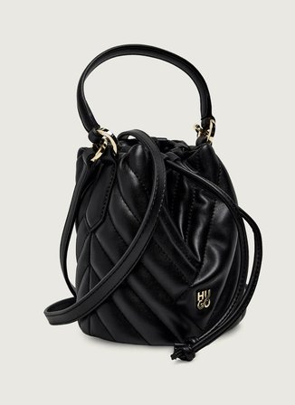 Hugo %60 Polyester, %20 Geri Dönüştürülmüş Poliüretan, %20 Poliüretan Siyah Kadın El Çantası 50557907