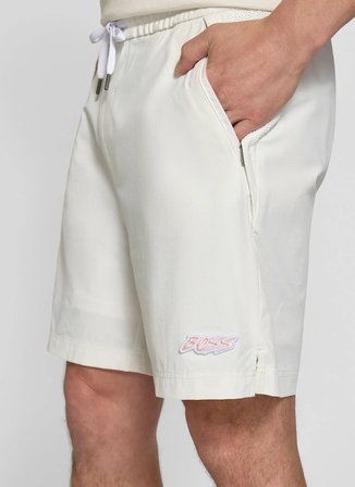 BOSS Ekru Erkek Sweat Şort Fisher_Shorts_50560372