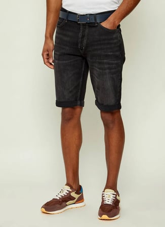 Antrasit Erkek Pamuklu Denim Şort 50561639 HUGO 634/S