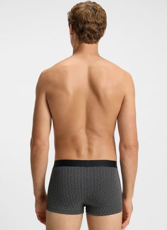 Boss Gri - Siyah Erkek Boxer Trunk 3P BOSS ONE D