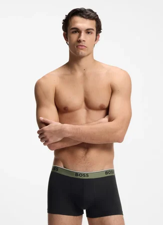 Boss Lacivert Erkek Boxer Trunk 3P Power