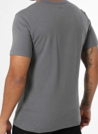 Boss Bisiklet Yaka Gri - Gümüş Erkek T-Shirt Tales_50508584