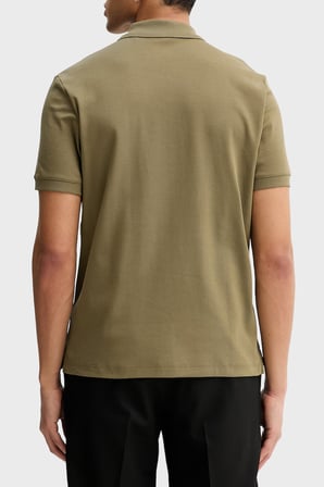 Hugo Pamuklu Regular Fit Yarım Fermuarlı Polo Erkek POLO 50511721 389 HAKİ