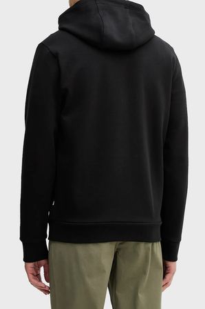 Boss Logolu Pamuk Karışımlı Regular Fit Kapüşonlu Fermuarlı Sweat Erkek SWEAT 50555851 001 SİYAH