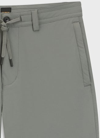 Boss Bağlamalı Bel Normal Paça Haki Erkek Chino Pantolon Chino_ST_DS