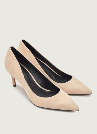 Boss %100 Koyun Derisi Ekru Kadın Topuklu Ayakkabı 50557675