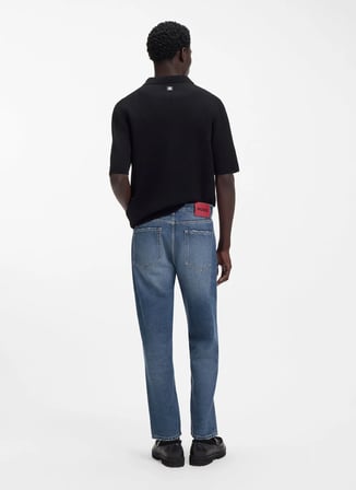 Hugo Standart Bel Relaxed Mavi Erkek Denim Pantolon 50556640-415 Hugo 838