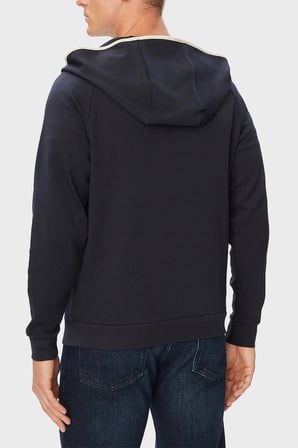 Boss Pamuklu Kapüşonlu Yaka Fermuarlı Sweat Erkek SWEAT 50566916 403 LACİVERT