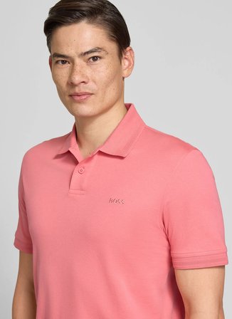 BOSS Pembe Erkek Regular Fit Polo T-Shirt Pe_Interlock_50560372