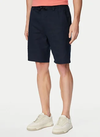 BOSS Lacivert Erkek Regular Fit Şort Chino_Tapered_DS_3S_50560372