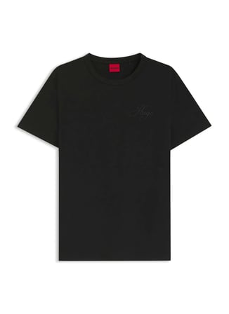 Hugo Siyah Kadın Logo Baskılı T-Shirt 50561233