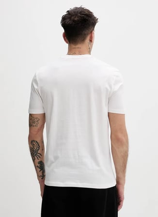 Hugo Beyaz Erkek Regular Fit T-Shirt 50557674 Dostino