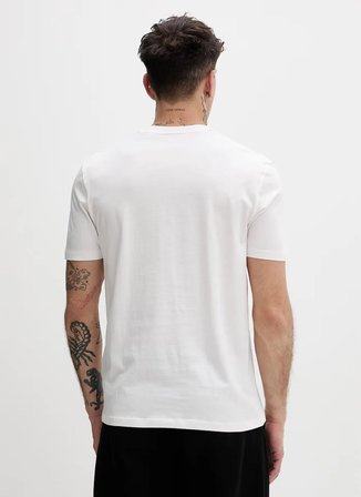 Hugo Beyaz Erkek Regular Fit T-Shirt 50557674 Dostino