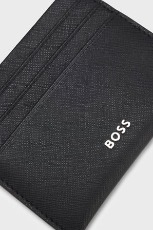 Boss Logolu Deri Kartlık Erkek KARTLIK 50568400 001 SİYAH