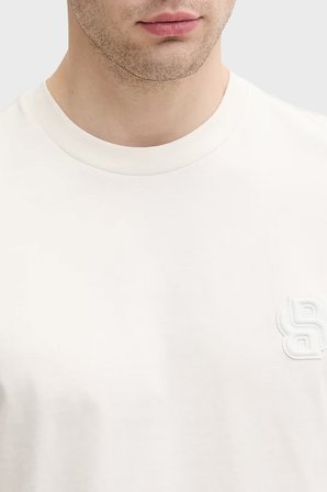 Boss % 100 Pamuk Regular Fit Bisiklet Yaka T Shirt Erkek T SHİRT 50565044 118 BEJ