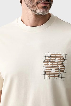 Boss % 100 Pamuk Bisiklet Yaka Logolu T Shirt Erkek T SHİRT 50565606 119 BEYAZ