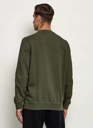 BOSS Westart Haki Erkek Bisiklet Yaka Regular Fit Süprem Sweatshirt