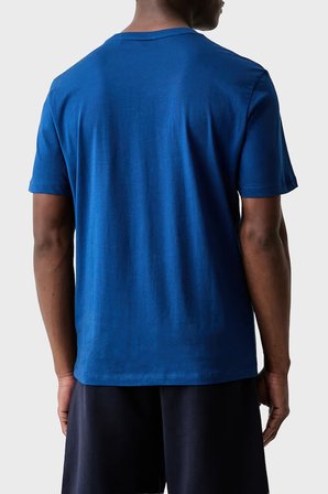 Hugo Logolu % 100 Pamuk Bisiklet Yaka T Shirt Erkek T SHİRT 50566086 498 MAVİ