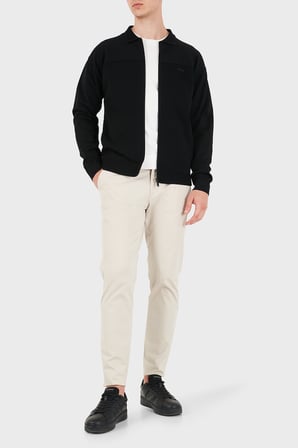 Boss Logolu Polo Yaka Regular Fit Hırka Erkek HIRKA 50563383 001 SİYAH
