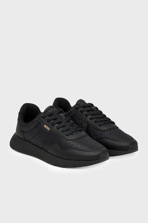 Boss Logolu Sneaker Ayakkabı Erkek AYAKKABI 50568772 007 SİYAH