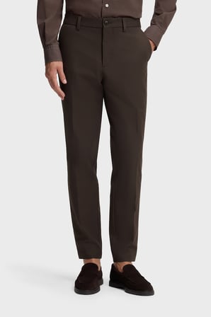 Boss Pamuk Karışımlı Slim Fit Daralan Paça Pantolon Erkek PANTOLON 50543945 209 KAHVE