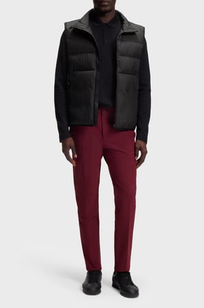 Boss Kapitoneli Regular Fit Dik Yaka Yelek Erkek YELEK 50565207 001 SİYAH