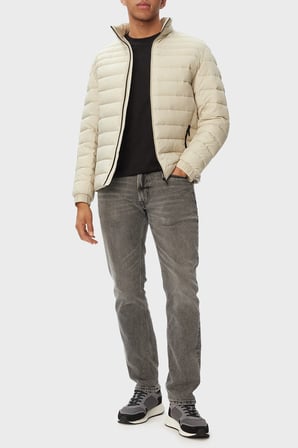 Boss Kapitoneli Regular Fit Dik Yaka Mont Erkek MONT 50549252 271 BEJ
