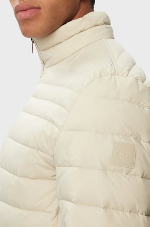 Boss Kapitoneli Regular Fit Dik Yaka Mont Erkek MONT 50549252 271 BEJ