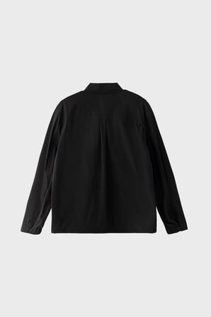 Boss Logolu Regular Fit Klasik Yaka Fermuarlı Gömlek Erkek GÖMLEK 50565956 001 SİYAH