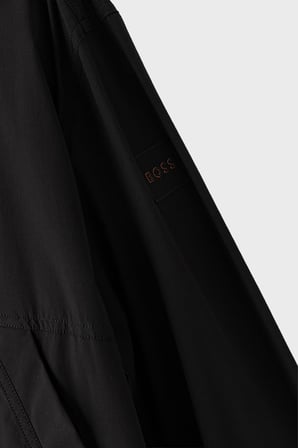 Boss Logolu Regular Fit Klasik Yaka Fermuarlı Gömlek Erkek GÖMLEK 50565956 001 SİYAH