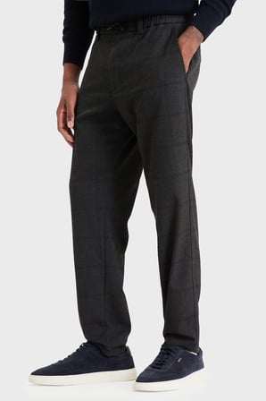 Boss Tapered Fit Bağlamalı Bel Düz Paça Pantolon Erkek PANTOLON 50571678 001 SİYAH