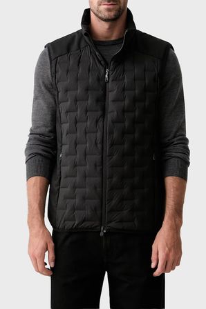 Boss Kapitoneli Regular Fit Dik Yaka Şişme Yelek Erkek YELEK 50561386 001 SİYAH