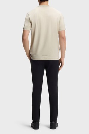 Boss Logolu Relaxed Fit Bisiklet Yaka T Shirt Erkek T SHİRT 50564108 272 BEJ