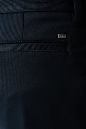 Boss Slim Fit Normal Bel Düz Paça Pantolon Erkek PANTOLON 50564345 404 LACİVERT