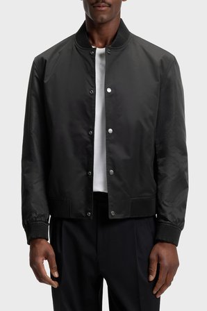 Boss Su İtici Relaxed Fit Düğmeli Mont Erkek MONT 50564412 001 SİYAH