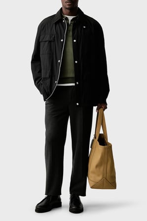 Boss Relaxed Fit Klasik Yaka Su Geçirmez Astarlı Mont Erkek MONT 50564626 001 SİYAH